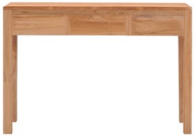 287229 vidaXL Конзолна маса, 110x35x75 см, тиково дърво масив