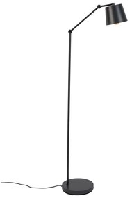 Черна подова лампа с метален абажур (височина 135 cm) Hajo – White Label