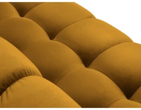 Ъглов диван от жълто кадифе , ляв ъгъл Bali - Cosmopolitan Design