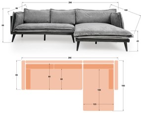 Ъглов диван Алберто Extra