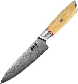 Gudaro - Дамасков универсален кухненски нож HIKARI 5", дължина 12,5 см