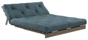 Разтегателен диван в петролен цвят 140 cm Roots - Karup Design
