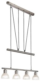LED Пендел DAYTONA 4xE14/5W/230V 3000K лъскав хром