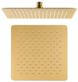 Душ глава от неръждаема стомана в златист цвят Slim – Sapho