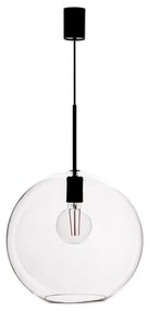 Черна висяща лампа със стъклен абажур 35x35 cm Patera - Markslöjd