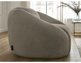 Сиво-кафяво кресло от букле Tina – Bobochic Paris