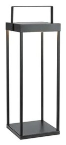 Черен екстериорен LED фенер със соларен панел с USB (височина 53 cm) Pure – Markslöjd