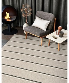 Сива и бежова пътека за открито и закрито 70x300 cm Olle Grey Linen – Pappelina