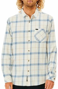 Мъжка риза с дълъг ръкав Rip Curl Checked in Flannel Franela Бял - S