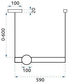 Пендел LED White Gold APP477-CP