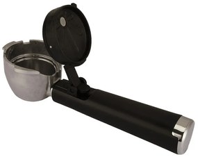 Еспресо машина за мляно кафе и капсули Crown CEM-1527, 1000W, 20 bar, 1.5 l, Сензорен контрол, Термо блок, Регулируема основа, Черен