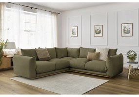 Светлозелен ъглов диван Ernest – Bobochic Paris