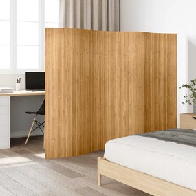 241668 vidaXL Параван за стая, бамбук, цвят натурален, 250x165 см