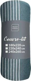 Синьо покривало за легло 220x240 cm Adele – douceur d'intérieur