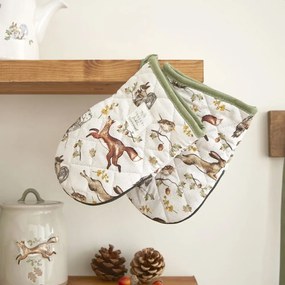 Памучни кухненски ръкавици в комплект от 2 бр. Forest Fable – Cooksmart ®