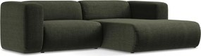Зелен ъглов диван (десен ъгъл) Ekahi – Makamii