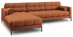 Ъглов диван в тухлен цвят (ляв ъгъл) Bali – Cosmopolitan Design