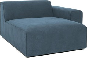 Син модулен диван от рипсено кадифе (десен ъгъл) Sting – Scandic