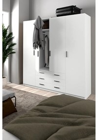 Бял гардероб 196x200 cm Sprint – Tvilum