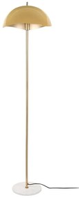 Подова лампа в златисто и цвят горчица с метален абажур (височина 154 cm) Waved – Leitmotiv