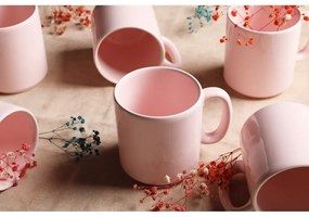 Комплект от 6 чаши Classic pink, 330 ml - Kütahya Porselen