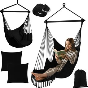 Висящ бразилски фотьойл 2в1 BOHO с възглавници