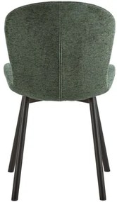 ФИОРА Зелен (тъкан Апиа 352) / черни крака – МОДЕРЕН ТАПИЦИРАН С ЧЕНИЛ СТОЛ ЗА ДНЕВНА/ТРАПЕЗАРИЯ
