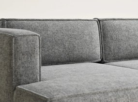 Сив шенилов сгъваем/с място за съхранение ъглов диван (ляв ъгъл) Velto – Maison de Rêve