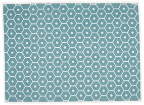 Тюркоазено одеяло със смес от вълна 140x180 cm Honey Turquoise – Pappelina