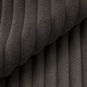 Тъмносив ъглов диван от рипсено кадифе (ляв ъгъл/U форма) Justin – Ropez