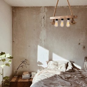 Висящо осветително тяло в естествен цвят Erebos – Opviq lights