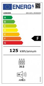 Виноохладител Liebherr WKT 6451, 500 Л, SwingLine, Филтър с активен въглен, Кафяв