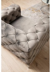 Тъмносив кадифен диван 237 см Como - Balcab Home