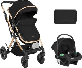 Бебешка количка 3в1 Kaia KIKKABOO - Black