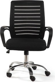 Черен тапициран офис стол Evon – Bonami Essentials