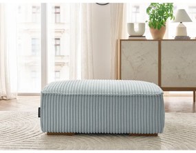 Светлосива табуретка от рипсено кадифе Chelsea – Bobochic Paris