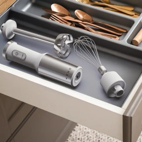 Пасатор, чопър и миксер 3в1 AENO AHB0004W, 1200W, 0.5 л, 18 степени, Турбо, DC мотор, Бял/инокс