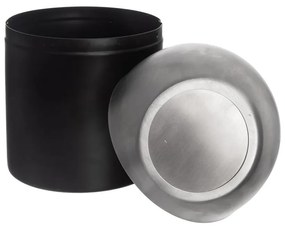 Черно кошче за боклук от неръждаема стомана 1,2 l BLACK – Orion