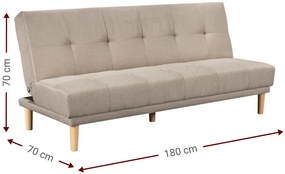 Диван - Легло Cozy-Светлокафяво