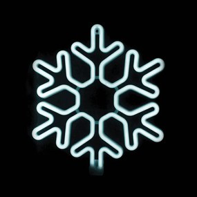 Светеща тръба с шарка Snowflake LED-Cool White