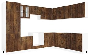 3314986 vidaXL Комплект кухненски шкафове от 14 части Lucca, инженерно дърво