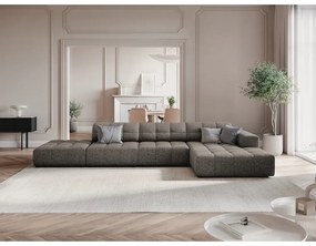 Светлокафяв ъглов диван (десен ъгъл) Chicago - Cosmopolitan Design