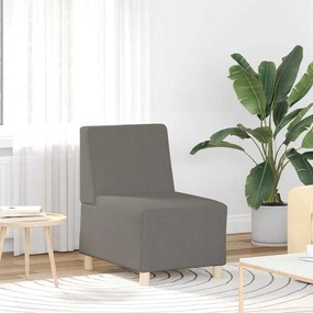 4108496 vidaXL Модулен диван без ръкави Светлосиво 55 x 74 x 82 см Кадифе