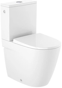 Тоалетна чиния, Roca, A342688S00, двойно оттичане, долепена до стената, Compact, Rimless, 37x60x78.5см