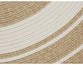 Кръгъл външен килим в естествен цвят ø 200 cm - NORTHRUGS