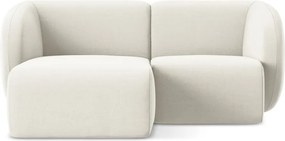 Бежов кадифен ъглов диван (ляв ъгъл) Lani – Makamii