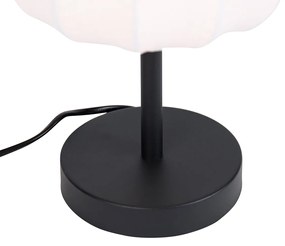 Japandi настолна лампа черна с бяло - Madleine