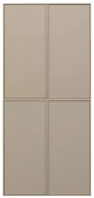 Кремав модулен гардероб от борова дървесина 100x220 cm Daily – vtwonen