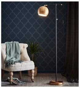 Свободностояща лампа в черно и бронз Chester - Markslöjd