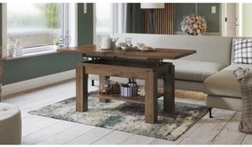 АСТОРИА Елегантен Орех - РАЗТЕГАТЕЛНА ХОЛНА МАСА С ПОВДИГАЩ МЕХАНИЗЪМ С РАФТ